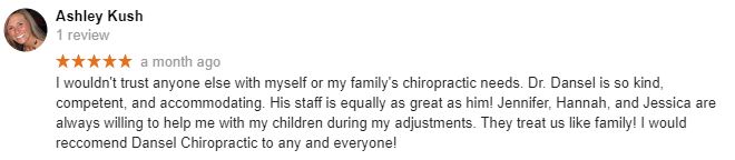 Dansel Chiropractic & Acupuncture Patient Testimonial